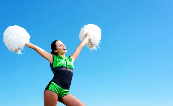 Cheerleader tjej — Stockfoto