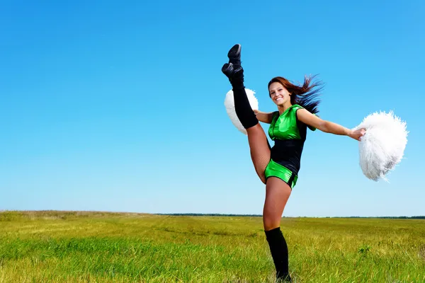 Cheerleader Mädchen — Stockfoto