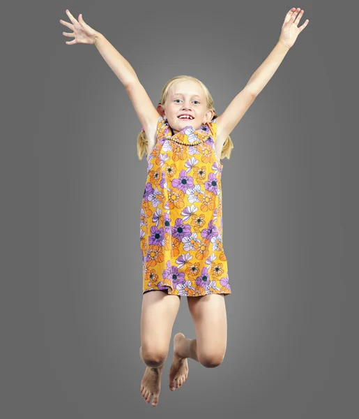 Girl jumping — Stock Photo, Image