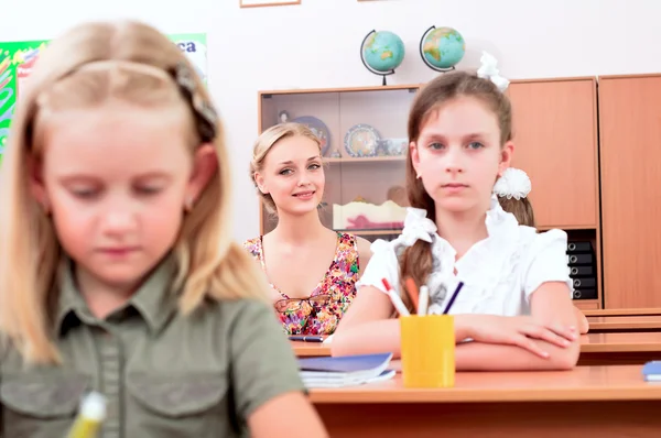 Žáků v učebně — Stock fotografie