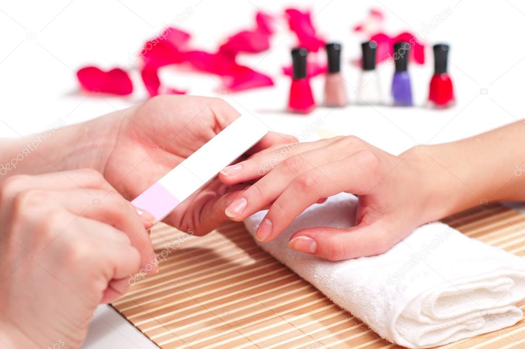 Hands Spa. Manicure concept