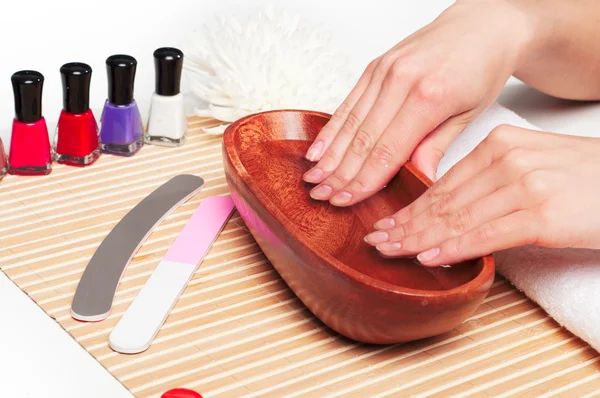 Spa delle mani. Concetto manicure — Foto Stock