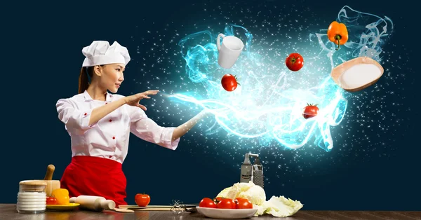 Magia na cozinha — Fotografia de Stock