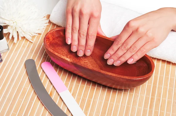 Spa delle mani. Concetto manicure — Foto Stock