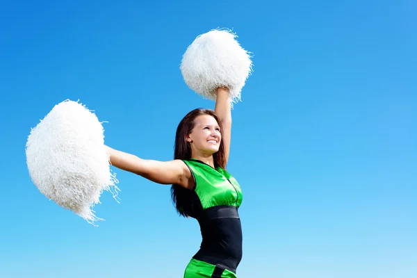 Cheerleader meisje — Stockfoto