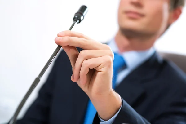 Businessman on the meeting — Stock Photo, Image