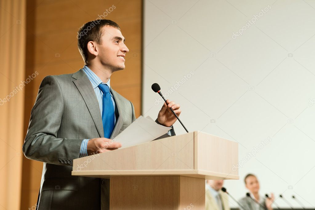 male speaker