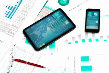 Tablet, cep telefonu ve finansal belgeler
