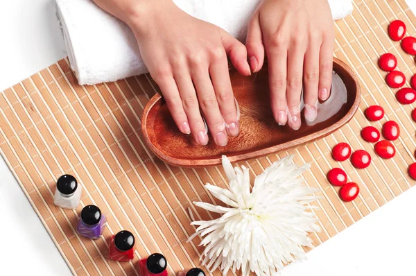 Spa delle mani. Concetto manicure — Foto Stock