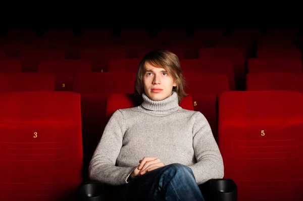 Man in the cinema — Stock Photo, Image