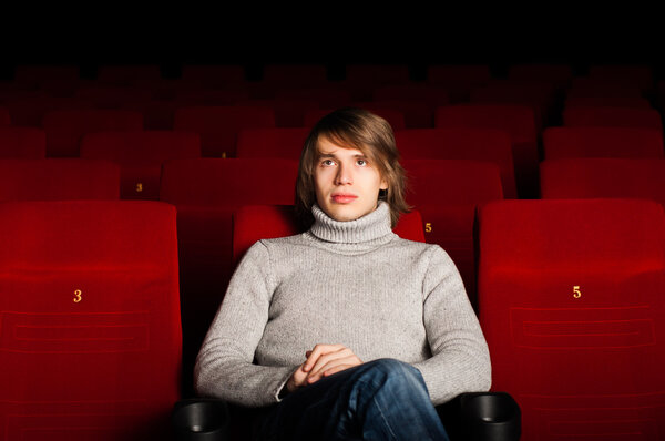 man in the cinema