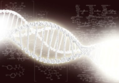 DNA sarmalının renkli arka planı