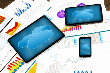 Tablet, cep telefonu ve finansal belgeler