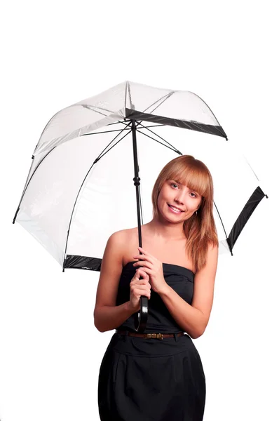 Woman holding umbrella — Stock Photo, Image