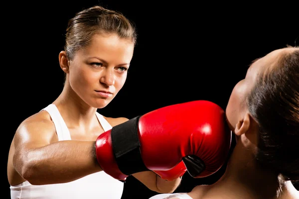 Boxeo de mujer —  Fotos de Stock