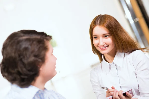 Portrait Of Business At A Meetin — Stock Photo, Image