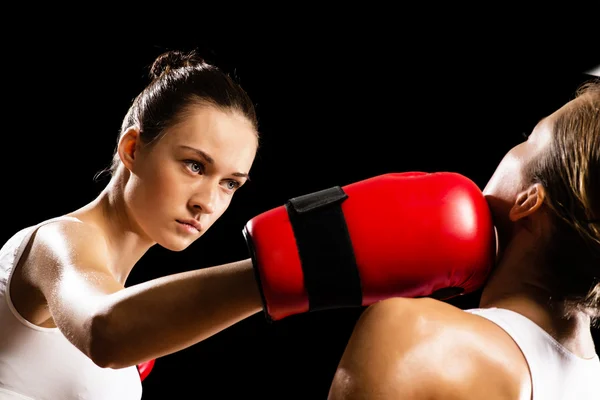 Boxeo de mujer — Foto de Stock