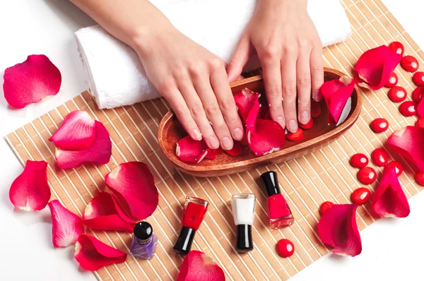 Spa delle mani. Concetto manicure — Foto Stock