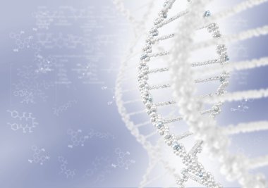 DNA sarmalının renkli arka planı