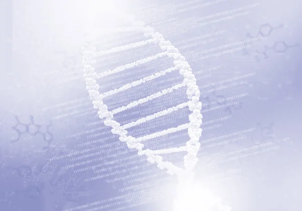 DNA helix against the colored background — Stock Photo, Image