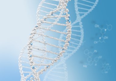 DNA sarmalının renkli arka planı