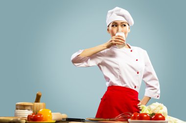 Asya yemek süt içecek