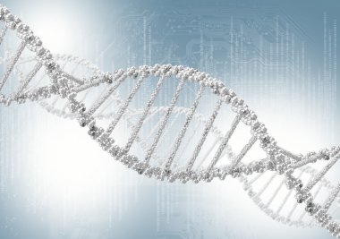 DNA sarmalının renkli arka planı