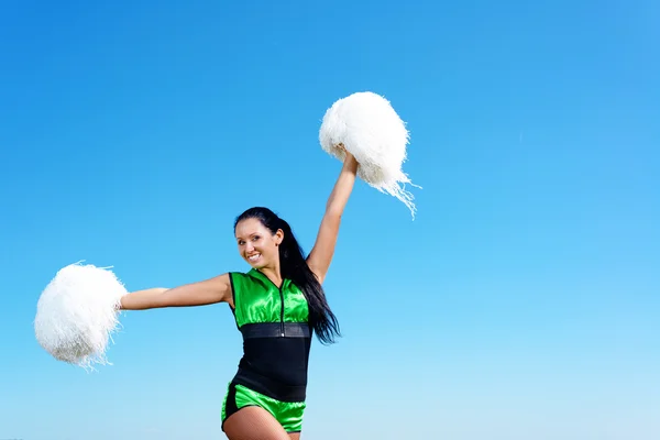 Cheerleader tjej — Stockfoto