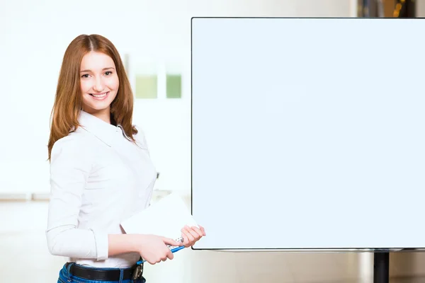 Retrato de atractiva mujer de negocios — Foto de Stock