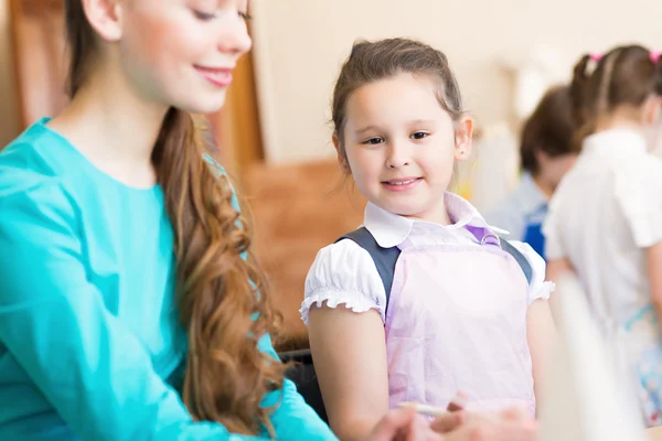 Girl in the school — Stock Photo, Image