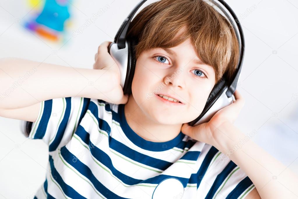 boy listening to music