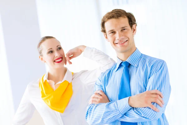 Successful businessman, his arms crossed — Stock Photo, Image