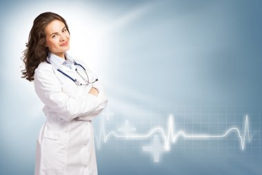 Genç bayan doktor.