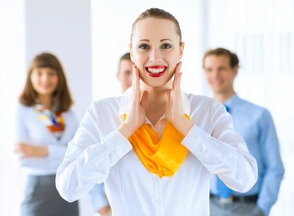 Retrato de una exitosa mujer de negocios — Foto de Stock