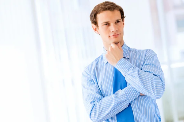 Portrait of a businessman in office — Stock Photo, Image