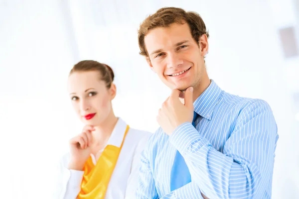 Retrato de un empresario en el cargo — Foto de Stock