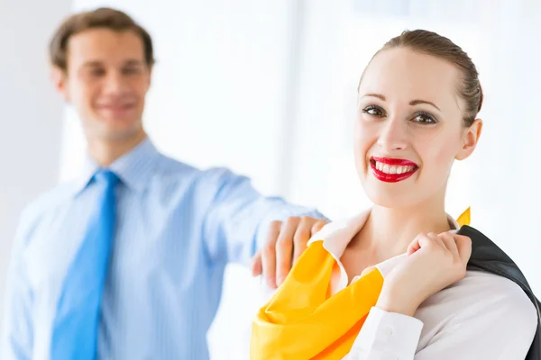 Retrato de una exitosa mujer de negocios — Foto de Stock