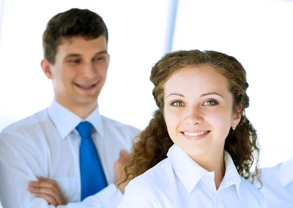 Mujer de negocios feliz — Foto de Stock