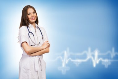 Genç bayan doktor.