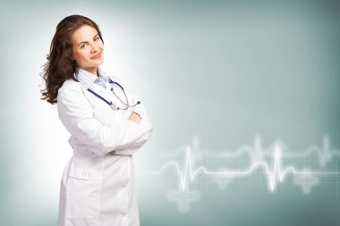 Genç bayan doktor.