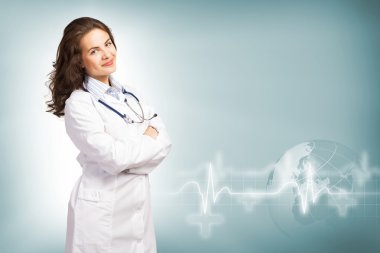 Genç bayan doktor.