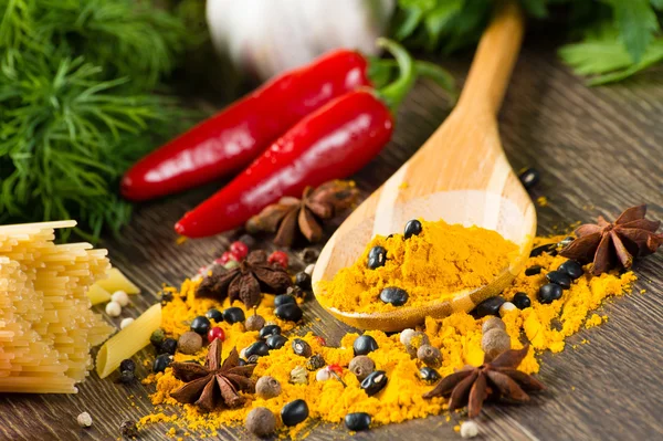 Close-up of Asian spices — Stock Photo, Image