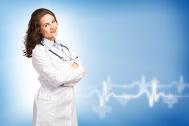 Genç bayan doktor.