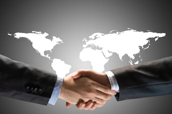 Two businessmen shaking hands — Stock Photo, Image