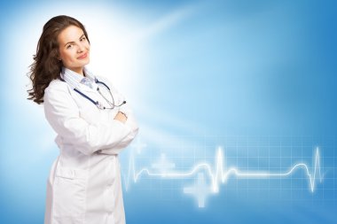 Genç bayan doktor.