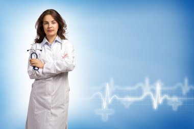 Genç bayan doktor.