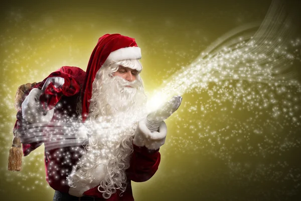 Santa Claus and the magic — Stock Photo, Image