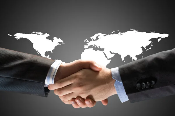 Two businessmen shaking hands — Stock Photo, Image