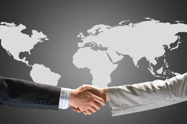 Two businessmen shaking hands — Stock Photo, Image