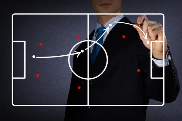 Diyagram bir futbol oyunu